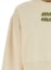 Cheap (W) MIU MIU Logo Bordir Crewneck Lengan Panjang Sweatshirt Off-White. MJL984-14AQ-F066V