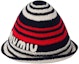 Order (Women) MIU MIU Logo Lettering Woven Bucket Hat Multicolor 5HC3262CQN