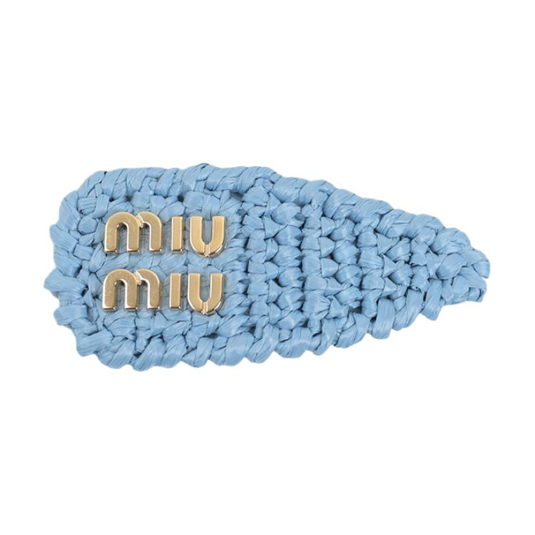 (Women) MIU MIU  Logo Metal Hair Clip Multicolor. 107397353