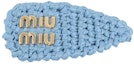Buy (W) MIU MIU Horquilla de Metal con Logotipo Multicolor. 107397353