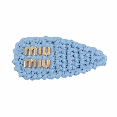 (Women) MIU MIU Logo Metal Hair Clip Multicolor. 107397353