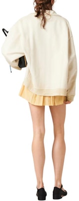 (W) MIU MIU 标志印花宽松外套 粉笔白 MJL009-14RU-F0K74-S-OOO Shop (W) MIU MIU 标志印花宽松外套 粉笔白 MJL009-14RU-F0K74-S-OOO