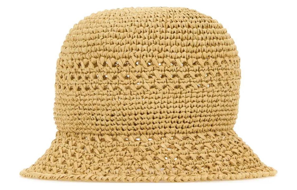 Shop (W) MIU MIU 標誌草編漁夫帽 棕色. 5HC2872DO1F0A5T