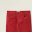 Sizing (W) MIU MIU Celana Jeans Denim Merah Low-Waist Loose Straight Casual. GWP516-143Z-F0011-S-OOO