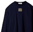 Shop (W) MIU MIU Camiseta Oversized Azul Marino con Logo y Manga Larga. MJL862-14ER-F0124-S-232
