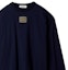 Sizing (W) MIU MIU Camiseta Oversized Azul Marino con Logo y Manga Larga. MJL862-14ER-F0124-S-232