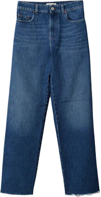 (W) MIU MIU Jeans Biru Navy Low-Waist Lurus dengan Logo Bordir. GWP435-10BF-F0008-S-OOO Buy (W) MIU MIU Jeans Biru Navy Low-Waist Lurus dengan Logo Bordir. GWP435-10BF-F0008-S-OOO