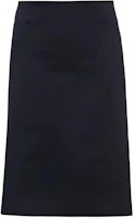 (Women) MIU MIU Navy Blue Solid Straight Casual Long Skirt SS22 MG1815-1UPX-F0008 (Women) MIU MIU Navy Blue Solid Straight Casual Long Skirt SS22 MG1815-1UPX-F0008