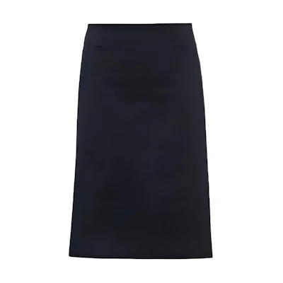 (Women) MIU MIU Navy Blue Solid Straight Casual Long Skirt SS22 MG1815-1UPX-F0008
