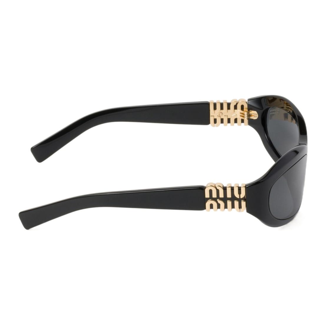 (Women) MIU MIU  Oval Acetate Full-Frame Sunglasses - Black SMU14ZE16KC059 圖 6