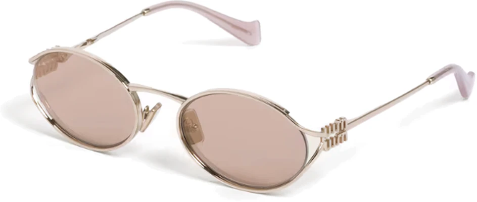 (W) MIU MIU Cermin Mata Oval Metal Cut-Out Emas Mawar SMU52Y_EZVN_FE20F_C_054 Order (W) MIU MIU Cermin Mata Oval Metal Cut-Out Emas Mawar SMU52Y_EZVN_FE20F_C_054