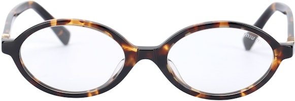 (Women) MIU MIU Oval Optical Glasses Tortoiseshell Frame with Blue Light Lenses. 0MU04ZSFVAU08N50 (Women) MIU MIU Oval Optical Glasses Tortoiseshell Frame with Blue Light Lenses. 0MU04ZSFVAU08N50
