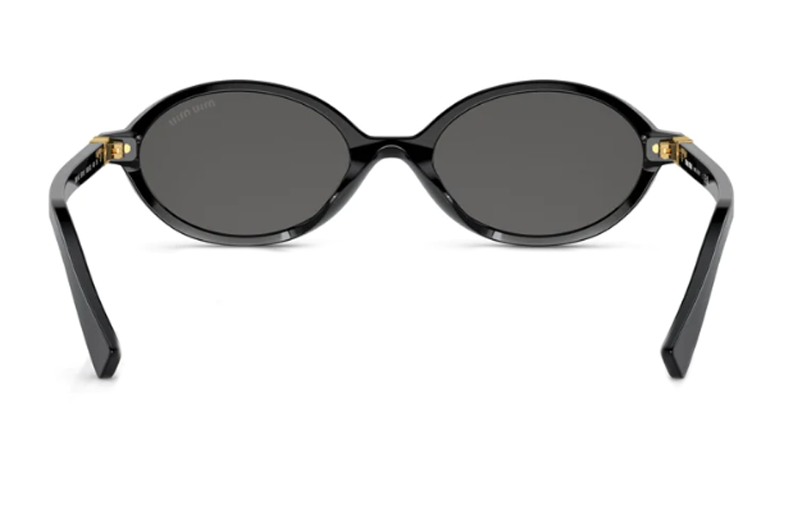 (Women) MIU MIU  Oval Sunglasses Black with Logo Temple Design. MU04ZS1AB5S0C 圖 6