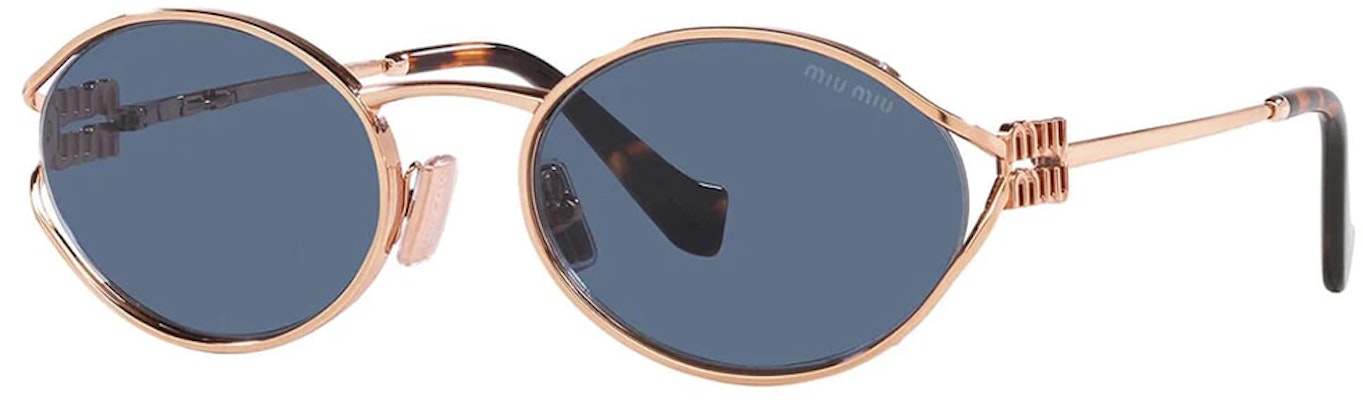 (W) MIU MIU Cermin Mata Oval Emas Mawar dengan Rekaan Logo & Sedia Preskripsi. SMU52YEZVFF01V1C054 Order (W) MIU MIU Cermin Mata Oval Emas Mawar dengan Rekaan Logo & Sedia Preskripsi. SMU52YEZVFF01V1C054