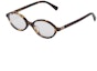 Buy (Women) MIU MIU Oval Tortoiseshell Functional Glasses with Logo Temple. 0MU 04ZSF VAU08N