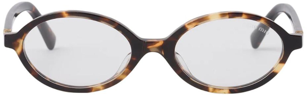 (Women) MIU MIU Oval Tortoiseshell Functional Glasses with Logo Temple. 0MU 04ZSF VAU08N Lookbook (Women) MIU MIU Oval Tortoiseshell Functional Glasses with Logo Temple. 0MU 04ZSF VAU08N