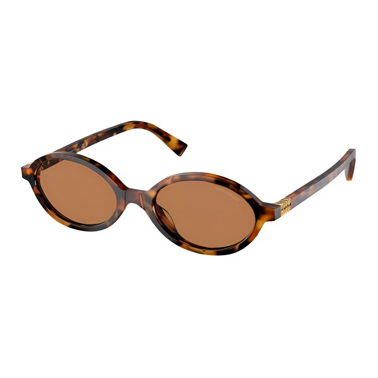 (Women) MIU MIU  Oval Tortoiseshell Sunglasses with Logo Design MU-04ZSF-19P2Z1 圖 2