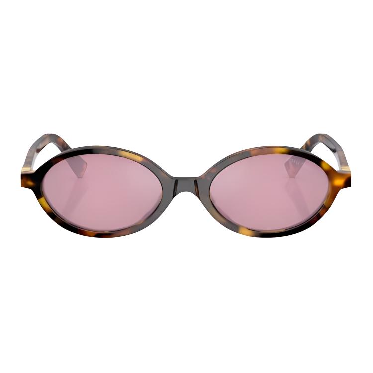 (Women) MIU MIU  Oval Tortoiseshell Sunglasses with Logo Design. MU-04ZSF-VAU50D 圖 3