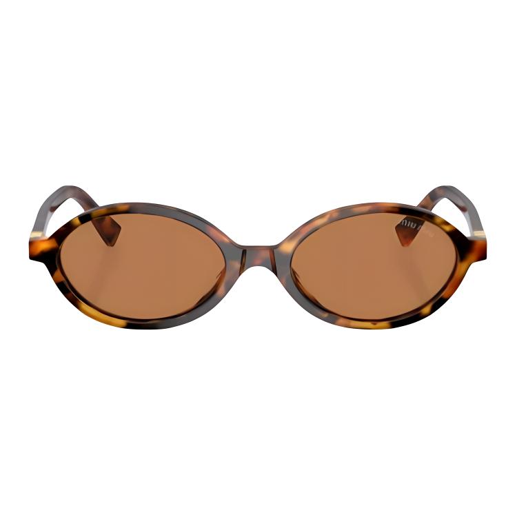 (Women) MIU MIU  Oval Tortoiseshell Sunglasses with Logo Design MU-04ZSF-19P2Z1 圖 3
