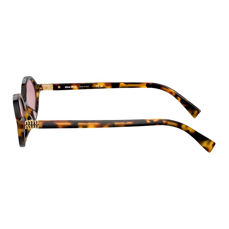 (Women) MIU MIU  Oval Tortoiseshell Sunglasses with Logo Design. MU-04ZSF-VAU50D 圖 4