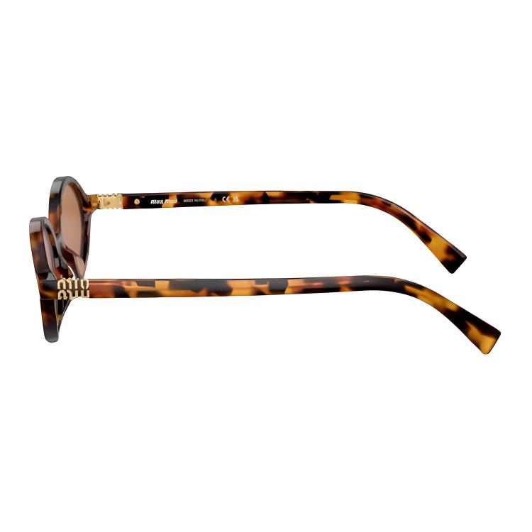 (Women) MIU MIU  Oval Tortoiseshell Sunglasses with Logo Design MU-04ZSF-19P2Z1 圖 4