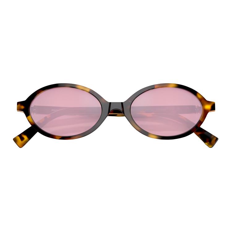 (Women) MIU MIU  Oval Tortoiseshell Sunglasses with Logo Design. MU-04ZSF-VAU50D 圖 6
