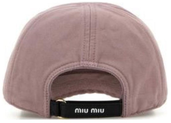 (W) MIU MIU Topi Besbol Kapas Pink dengan Logo Sulaman. 5HC3702CR2F0590 Shop (W) MIU MIU Topi Besbol Kapas Pink dengan Logo Sulaman. 5HC3702CR2F0590