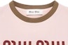 Lookbook (W) MIU MIU粉紅Logo印花短袖短版T恤SS24休閒上衣 MJN519-115L-F03Q0-S-OOO