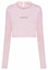 Order (Women) MIU MIU Pink Long Sleeve T-Shirt with Crystal Letter Detailing. MJL732-10OO-F0E18