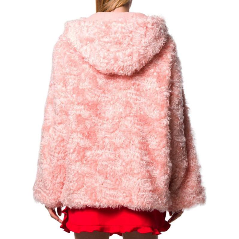 Shop (W) 미우미우 핑크 플러시 집업 재킷. ML567-2AL7-F0638