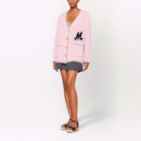 Lookbook (W) MIU MIU 粉色羊毛開衫毛衣 SS22 字母Logo設計 MH17642E37-F0028