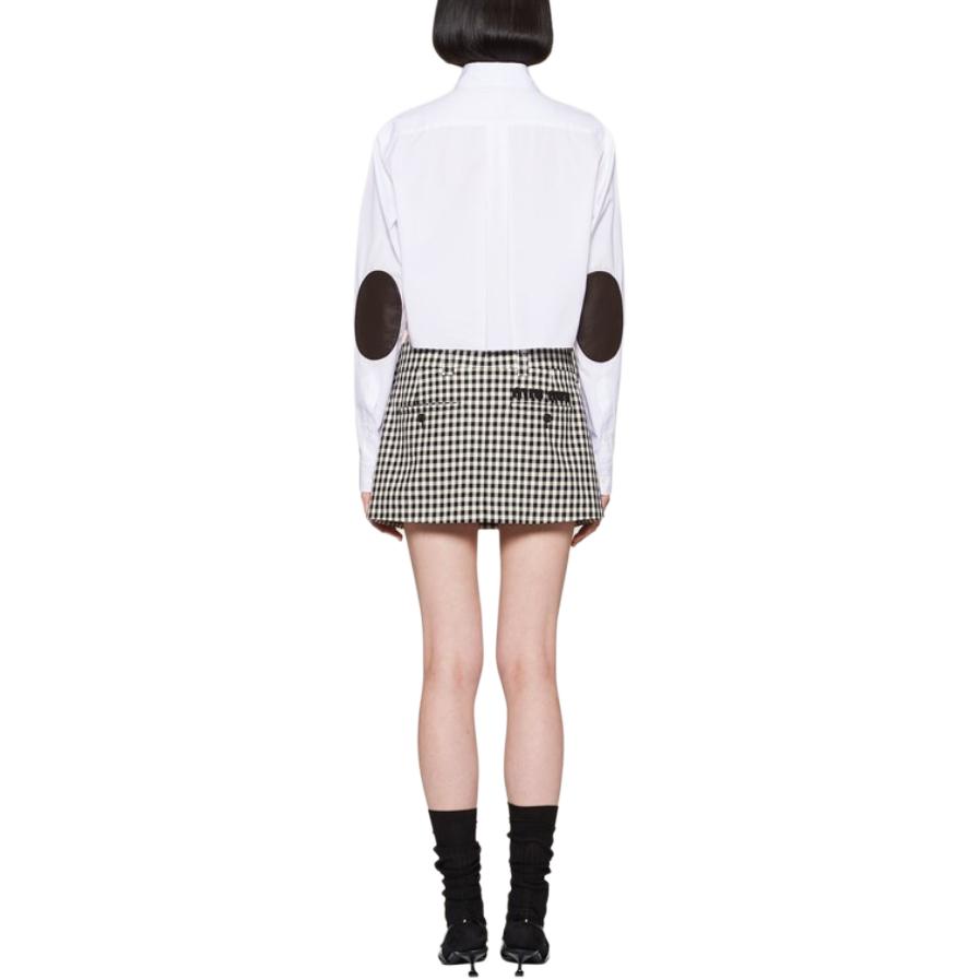 Shop (W) MIU MIU 格纹修身拼色休闲短裙 MG1801-1209-F0964