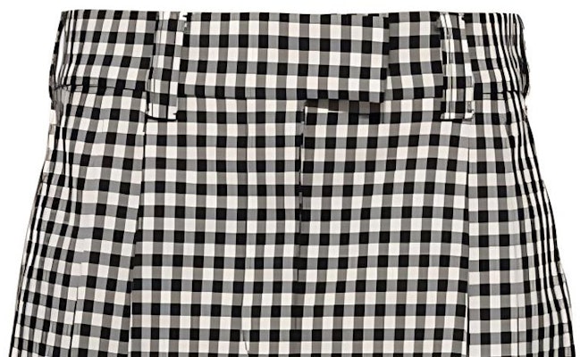 (W) MIU MIU 格纹修身拼色休闲短裙 MG1801-1209-F0964 Details for (W) MIU MIU 格纹修身拼色休闲短裙 MG1801-1209-F0964