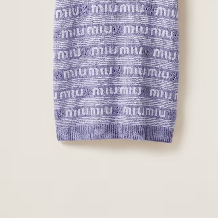 Details for (W) MIU MIU 紫色标志印花休闲短袖连衣裙. MMA806-138E-F0230-S-232