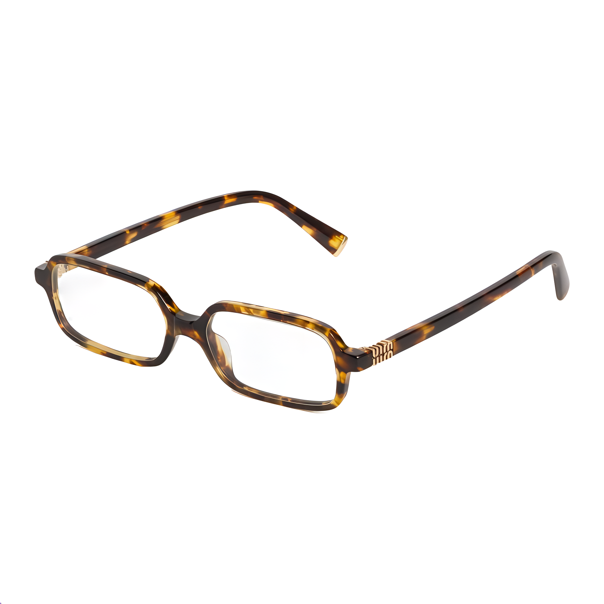 (Women) MIU MIU  Rectangular Acetate Optical Glasses Tortoiseshell Frame SMU11Z_S14L_FE08N