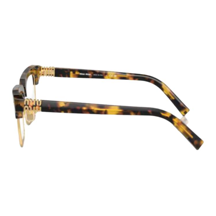 (Women) MIU MIU  Rectangular Acetate Optical Glasses with Logo Temples Tortoise. POIZON240621293 圖 4