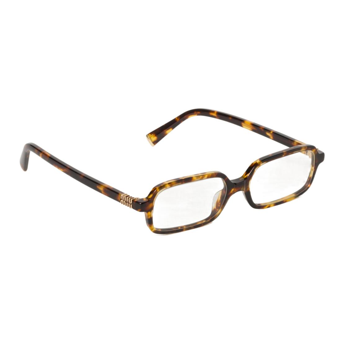 Shop (Women) MIU MIU  Rectangular Acetate Optical Glasses Tortoiseshell Frame SMU11Z_S14L_FE08N