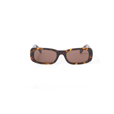 (Women) MIU MIU Rectangular Acetate Sunglasses with Logo, Tortoiseshell. SMU08Z_EVAU_FE06B_C_053
