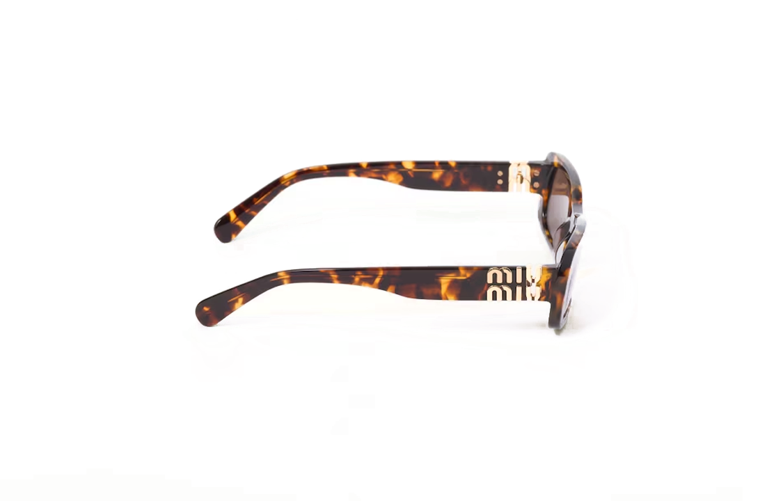 (Women) MIU MIU  Rectangular Acetate Sunglasses with Logo, Tortoiseshell. SMU08Z_EVAU_FE06B_C_053 圖 4