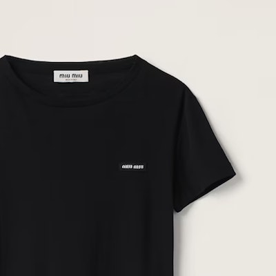 (W) MIU MIU 短袖Logo T恤 SS24常规版型 MJN466-133O-F0002-S-231 3