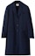 Order (Women) MIU MIU Single-Breasted Mohair Coat Navy Blue Long Sleeve Mid-Length MS201312I1F0124SOOO