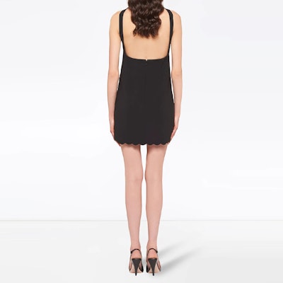 (W) MIU MIU 無袖黑色蝴蝶結裝飾中長連身裙 MF4040-4KT-F0002 Shop (W) MIU MIU 無袖黑色蝴蝶結裝飾中長連身裙 MF4040-4KT-F0002