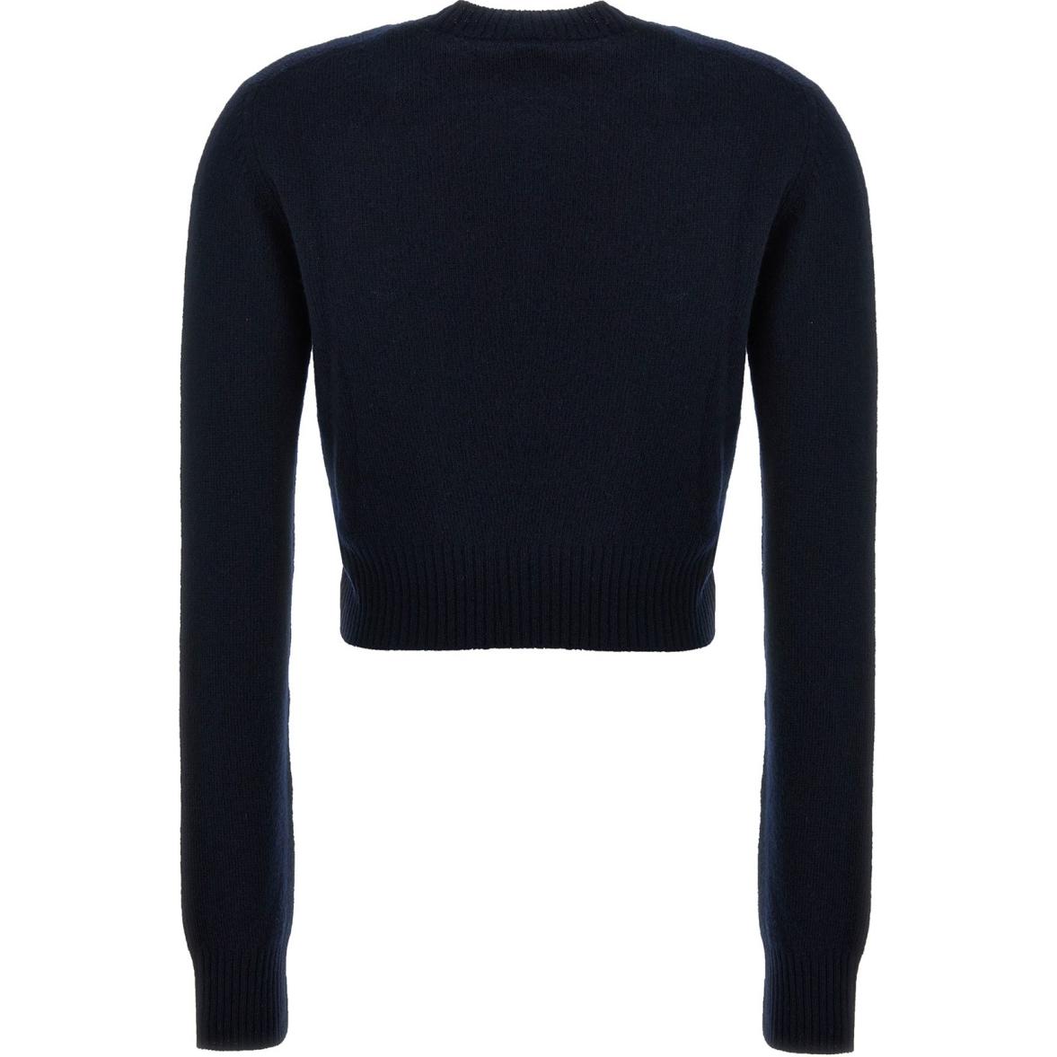 Lookbook (W) MIU MIU 修身长袖针织毛衣 海军蓝logo设计 MML809-13K1-F0008 -S-232