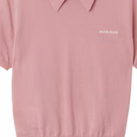 Sizing (W) MIU MIU 修身款紫色標誌POLO衫 - 淺紫色。 MML997-15RN-F0203-S-OOO