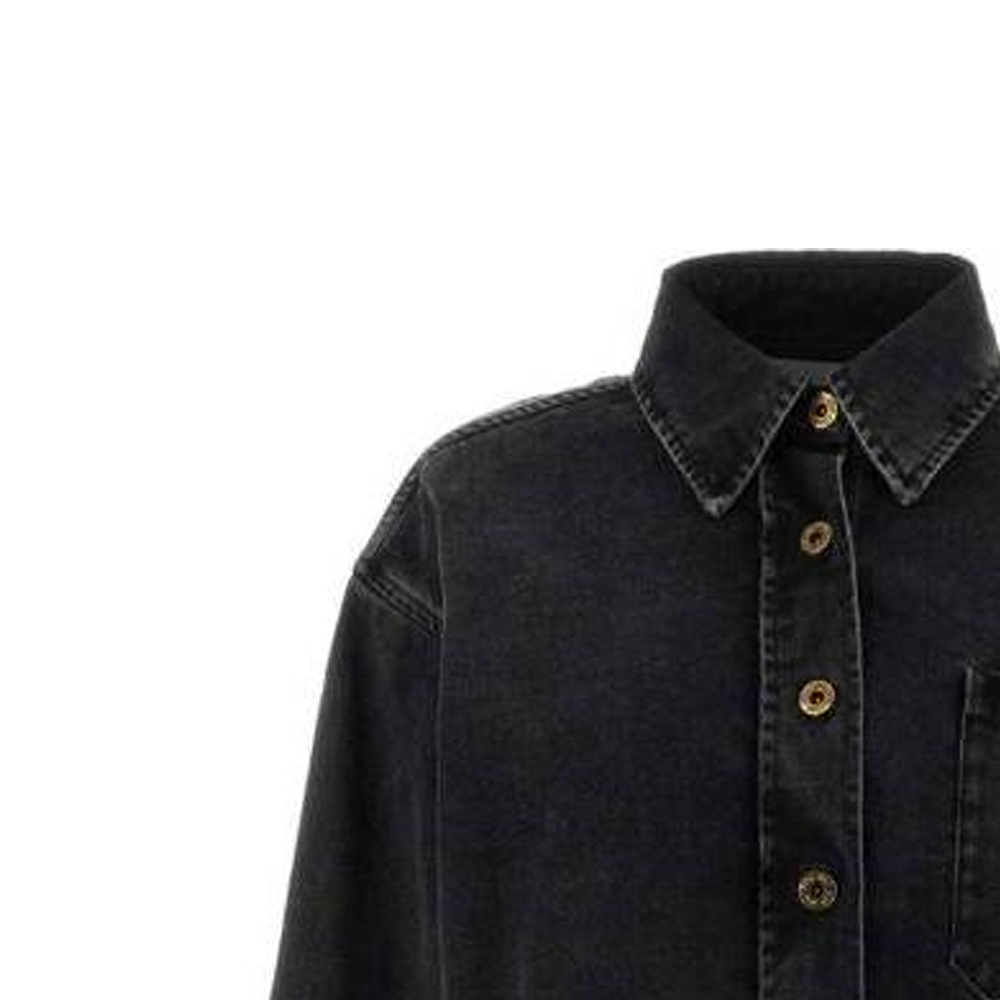 Shop (W) MIU MIU 黑色長袖外套帶胸袋 GWB186-115V-F0002-S-232