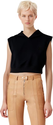 (W) MIU MIU Sudadera sin Mangas Color Sólido en Negro. MJT676-13FV-F0002 Shop (W) MIU MIU Sudadera sin Mangas Color Sólido en Negro. MJT676-13FV-F0002