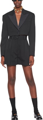 (Women) MIU MIU Solid High-Waisted Straight Shorts Black MP1425-1R1-F0002 Lookbook (Women) MIU MIU Solid High-Waisted Straight Shorts Black MP1425-1R1-F0002