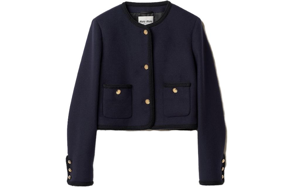Order (W) Chaqueta Azul Marino de Botón Simple MIU MIU. MH1875-12U5-F0008-S-232