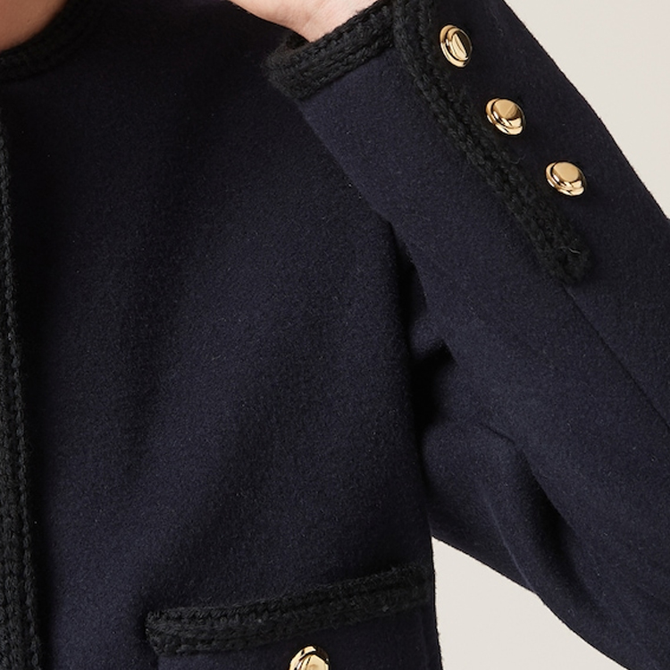 Sizing (W) Chaqueta Azul Marino de Botón Simple MIU MIU. MH1875-12U5-F0008-S-232