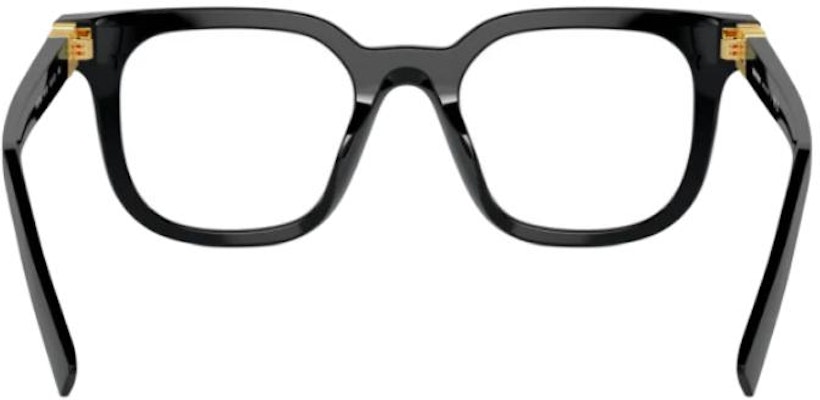 (W) ミュウミュウ スクエア眼鏡 ブラック ロゴテンプルデザイン【度付き対応】 MU06XVF 16K1O1 Shop (W) ミュウミュウ スクエア眼鏡 ブラック ロゴテンプルデザイン【度付き対応】 MU06XVF 16K1O1